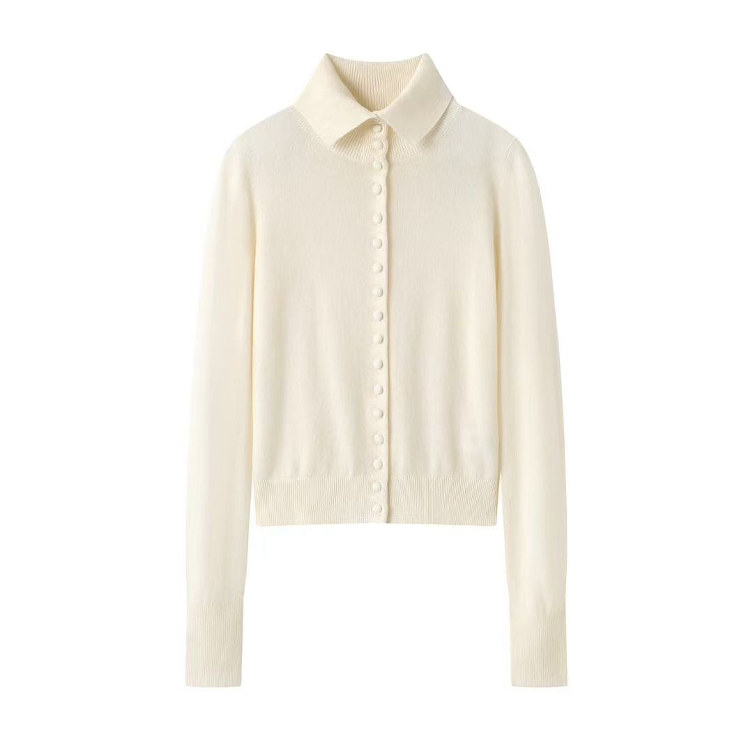 Loose Knitted High Collar Cardigan Women's New Style Autumn Winter Vintage Korean Lazy Fashion Sweater Jacket