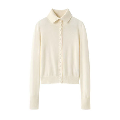 Loose Knitted High Collar Cardigan Women's New Style Autumn Winter Vintage Korean Lazy Fashion Sweater Jacket