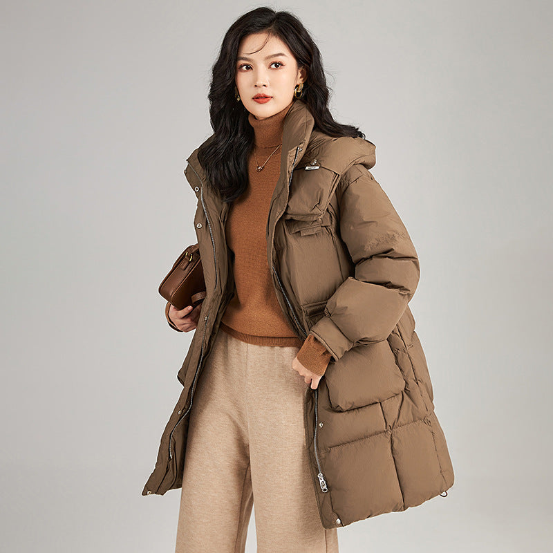 Women Chic Solid Knitted Long Dress Fashion Full Sleeve Round Neck High Waist Slim Dresses Lady Daily Commute Street Gowns