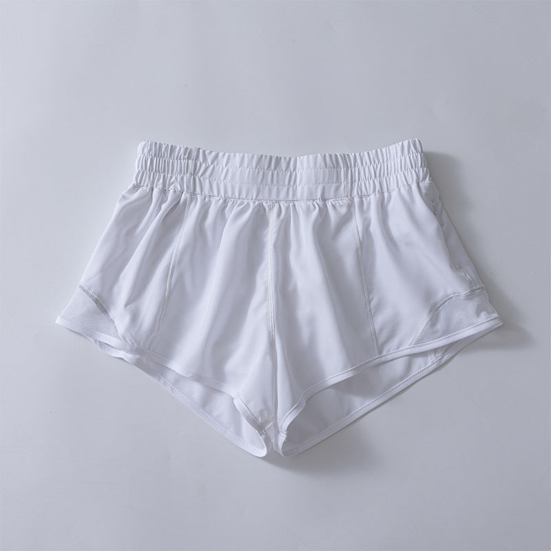 Fitness Short Women Running With Pocket Reflective Strip for Summer Hotty Hot Low Waist 2.5 Inch Quick Drying Yoga Wear Clothing